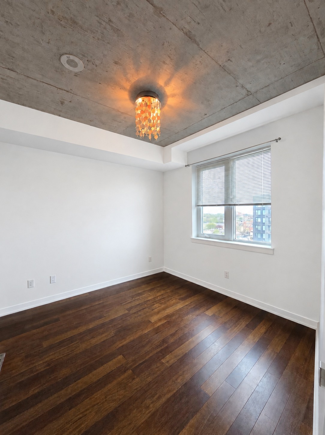 Primary bedroom. Planned paint preview · AI visualization. Wood flooring, natural light and a private ensuite.